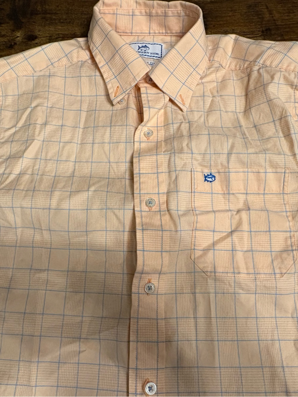 Southern Tide - Windowpane Button-Down Shirt Size Small